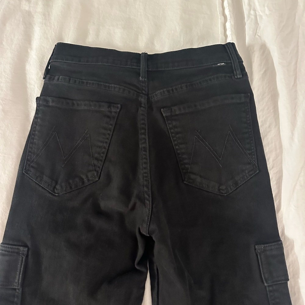 MOTHER Women Jeans Straight Leg in Black